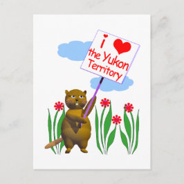 Postal El castor canadiense ama al yukón