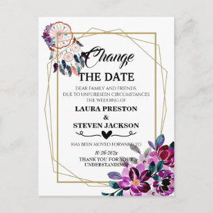 Postal El catcher de sueños florales geométricos cambia l