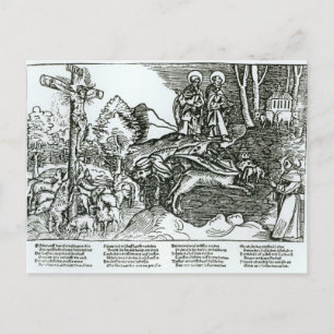 Postal El catolicismo romano y el luteranismo contrastado