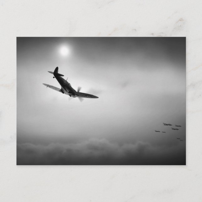 Postal El cazador (Anverso)