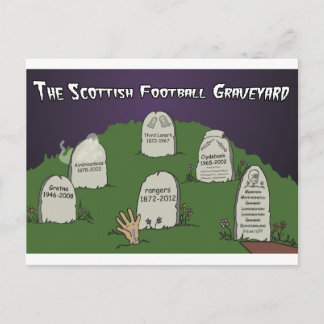 Postal El cementerio del fútbol de Escocia
