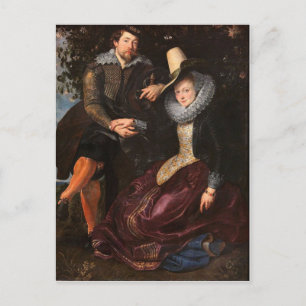 Postal El cenador de madreselva por Peter Paul Rubens