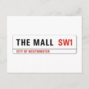 Postal El centro comercial, el Rótulo London Street