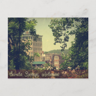 Postal El centro de Eureka Springs Arkansas a través de l