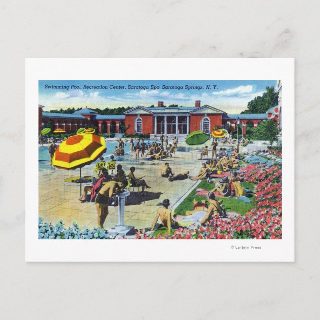 Postal El centro de ocio Saratoga Spa (Anverso)