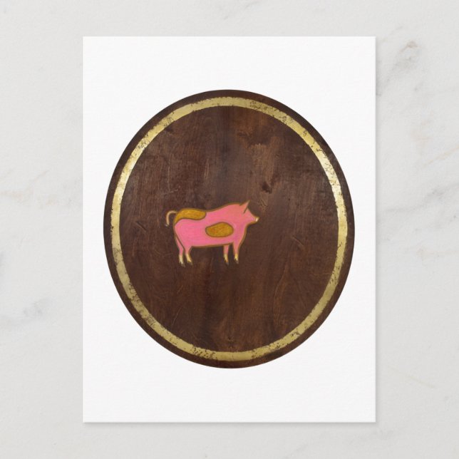 Postal El cerdo 2009 (Anverso)