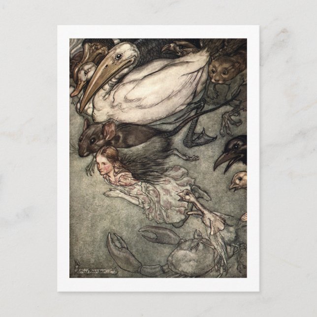 Postal El charco de lágrimas (Anverso)