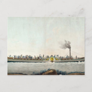 Postal El Charles-Philippe, el primer barco de vapor