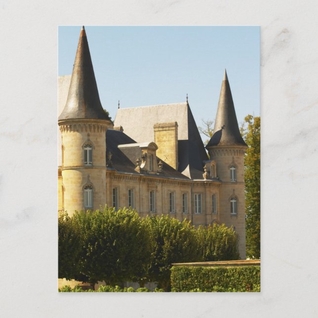 Postal El Chateau Baron Pichon Longueville en (Anverso)