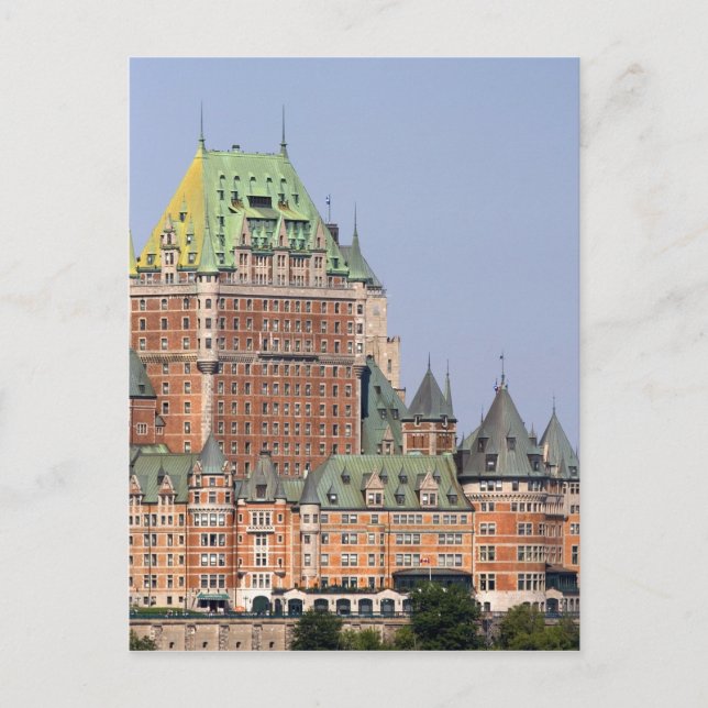 Postal El Chateau Frontenac en Quebec City, Canadá. (Anverso)
