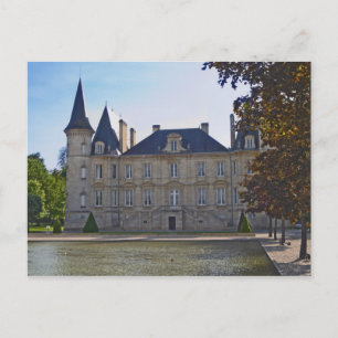 Postal El Chateau Pichon Longueville Baron y estanque