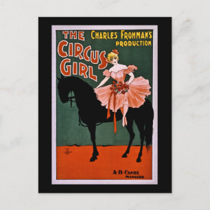 Postal El Chica circo 1897 Retro de cosecha