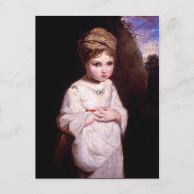 Postal El Chica de las fresas (Anverso)