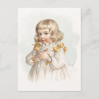 Postal El Chica de primavera de Maud Humphrey