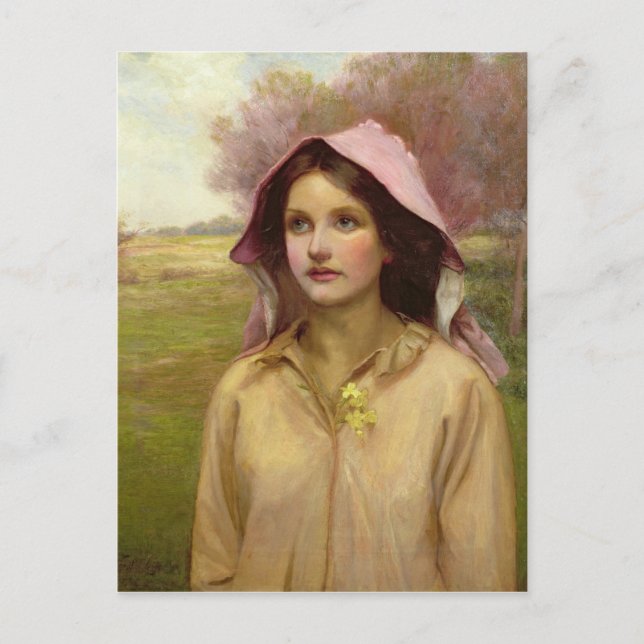 Postal El Chica de Primrose (Anverso)