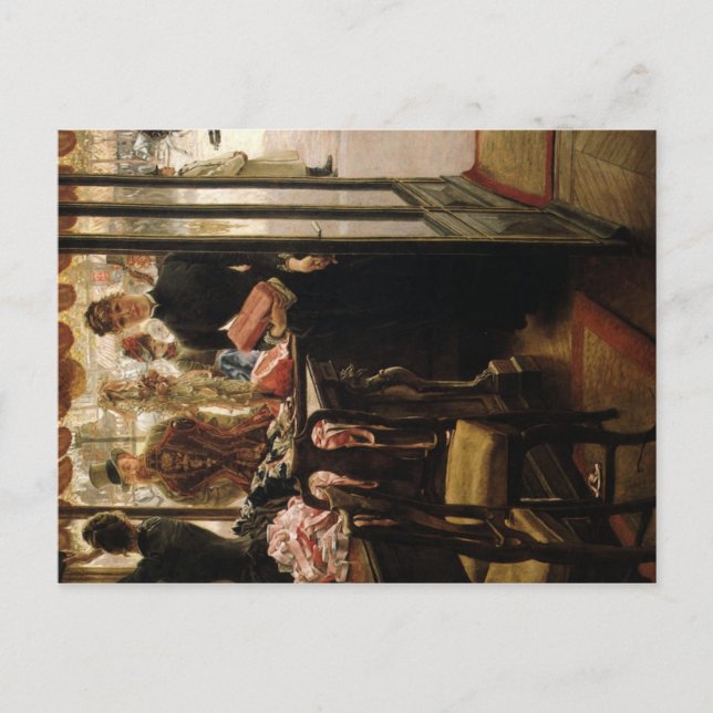 Postal El Chica de Tienda - Tissot (Anverso)