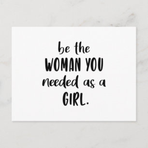 Postal El Chica del día de la mujer: el poder: el feminis