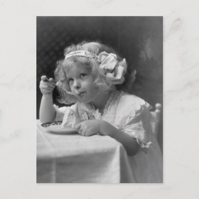 Postal El Chica del Helado (Anverso)