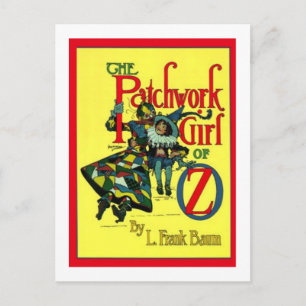 Postal El Chica Del Trabajo De Patchwork De Oz
