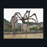 Postal "El chica y la araña". Fantasía. Maman es esculpir<br><div class="desc">"El chica y la araña". Fantasía. Maman es una escultura de Louise Bourgeois. Taza de viaje. España. Provincia de Vizcaya. País Vasco. Bilbao. Museo Guggenheim. Moderno. Maman. Escultura. Louise Bourgeois.</div>