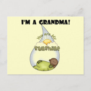 Postal El chico afroamericano y suntuoso de la abuela