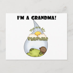 Postal El chico afroamericano y suntuoso de la abuela