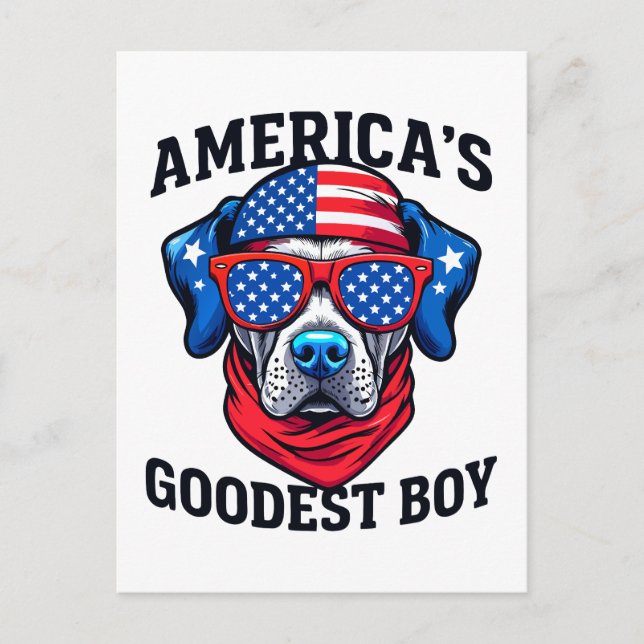 Postal El chico más humilde de Estados Unidos (Anverso)