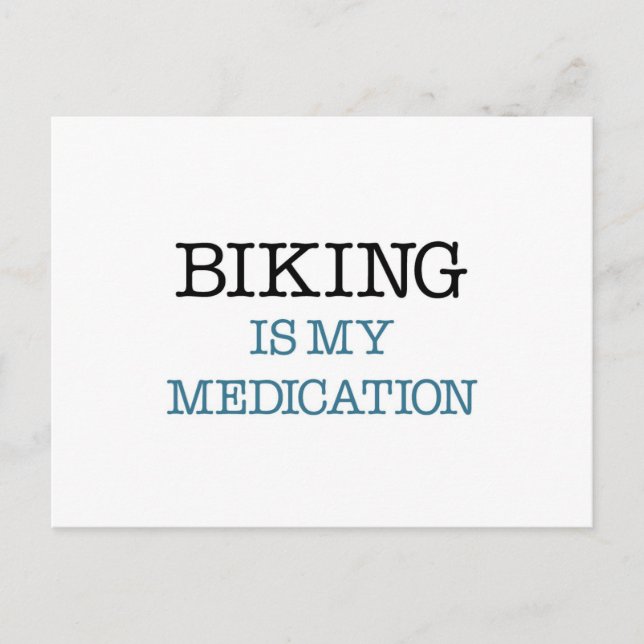 Postal El ciclismo es mi medicina (Anverso)