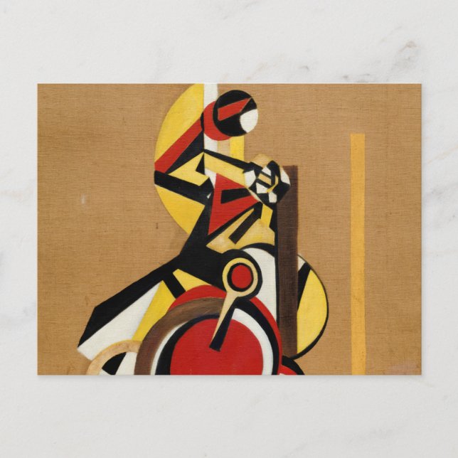 Postal El ciclista Laszlo MoHoly-Nagy (Anverso)