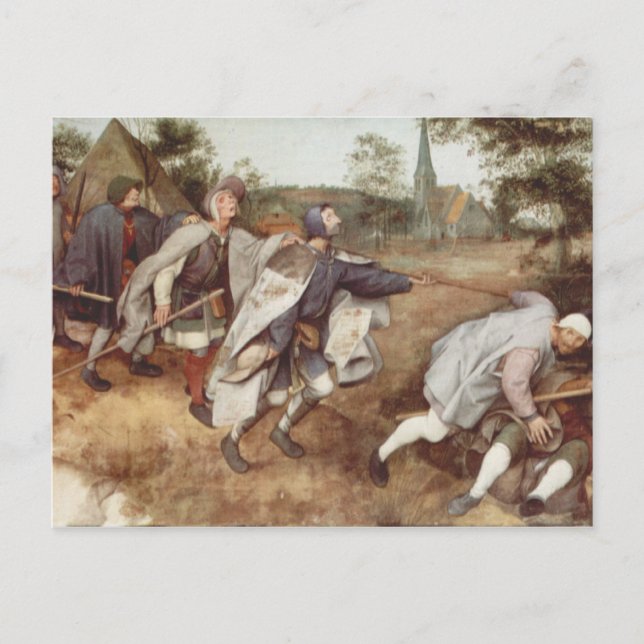 Postal El ciego llevando las persianas - 1568 (Anverso)