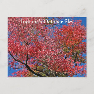Postal El cielo de octubre en Indiana