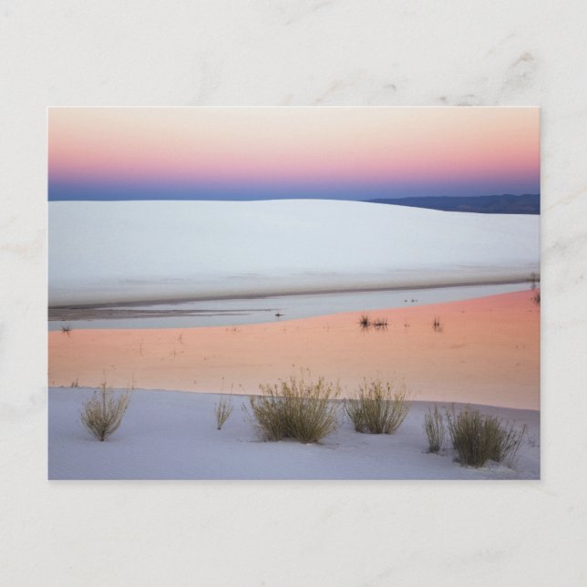 Postal El cielo del atardecer reflejado en la piscina de  (Anverso)