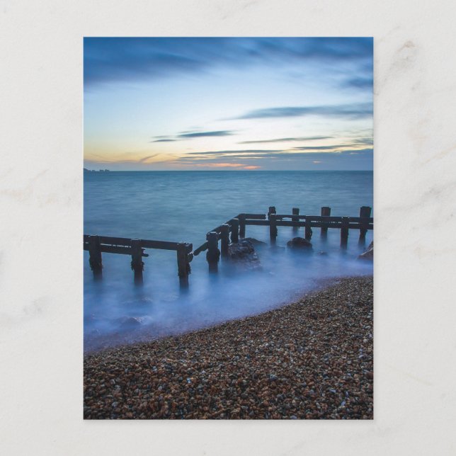 Postal El cielo estrepitoso sobre la costa y las aguas de (Anverso)