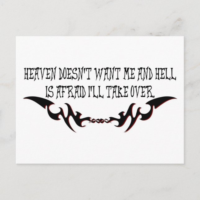 Postal El cielo no me quiere (Anverso)