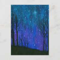 El cielo nocturno del arte del paisaje de la