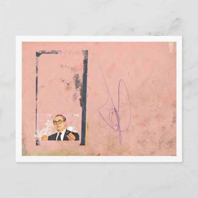 Postal El científico (Anverso)