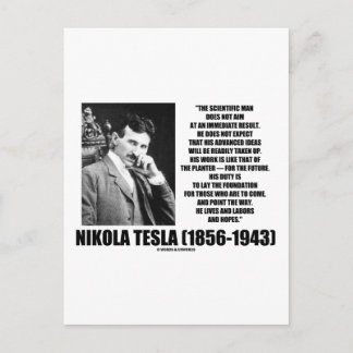 Postal El Científico Nikola Tesla No Tiene Inmediato