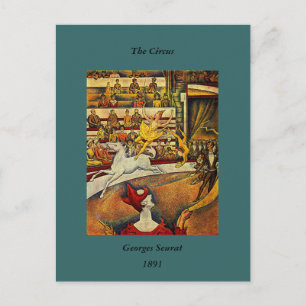 Postal El circo de Georges Seurat (1891)