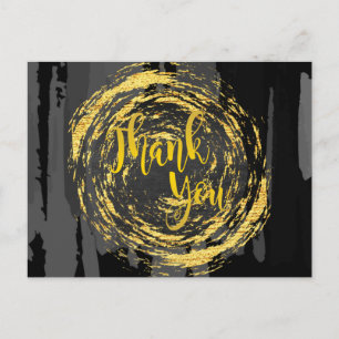 Postal El círculo del oro negro Gracias Purpurina Resumen