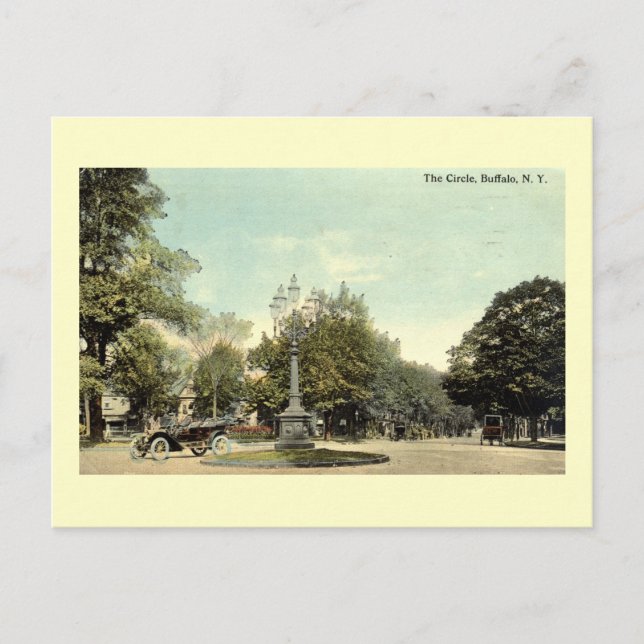 Postal El círculo, la cosecha de búfalo NY 1913 (Anverso)