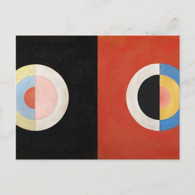 Postal El cisne, grupo IX por Hilma af Klint (Anverso)