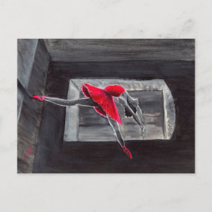 Postal El cisne rojo