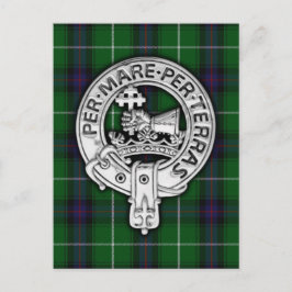 Postal El clan MacDonald del Escudo y el tartán de las is