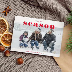 Postal El clásico rojo es el feriado de los Navidades de 