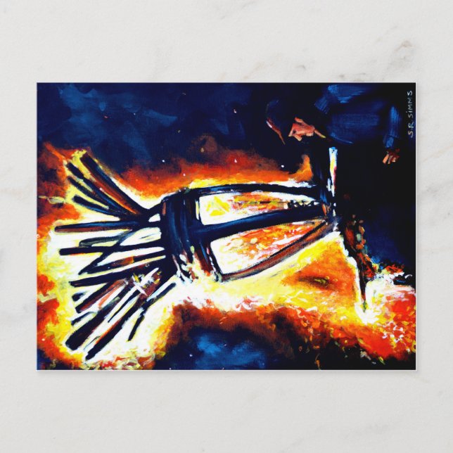 Postal El Clavie. (Anverso)