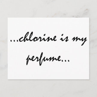 Postal El cloro es mi perfume