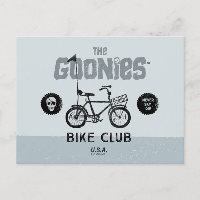 Postal El Club de Bicicletas Goonies (Anverso)