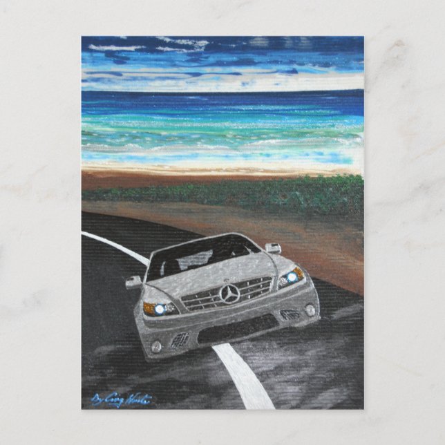 Postal El coche para Fred (Anverso)