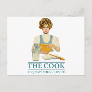 Postal El Cocinero solicita la noche libre