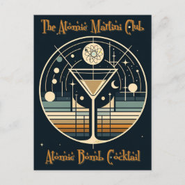Postal El cóctel de la bomba atómica del atómico Club Mar